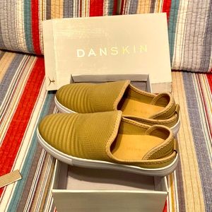 Danskin taupe slip on casual shoes. Perfect condition. Worn once. White sole